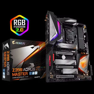 Carte mère phare <span class=keywords><strong>Gigabyte</strong></span> <span class=keywords><strong>Z390</strong></span> AORUS MASTER ATX Intel <span class=keywords><strong>Z390</strong></span> 12 + 2 phases VRM, DDR4 4266 + MHz pour les jeux extrêmes et l'overclocking - Product Image 2
