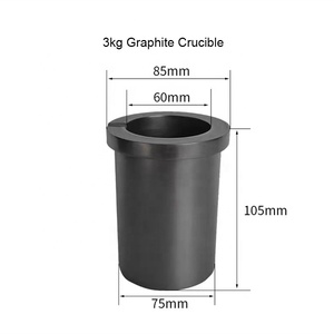 Creuset en graphite de haute pureté, excellente conductivité thermique pour la fusion des métaux en four à induction - Product Image 5