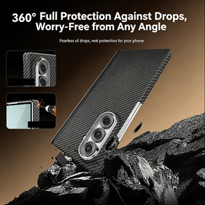 Étui de téléphone magnétique de luxe en fibre de carbone antichoc en fibre d'<span class=keywords><strong>aramide</strong></span> pour Samsung Galaxy <span class=keywords><strong>Z</strong></span> <span class=keywords><strong>Fold</strong></span> 7 6 5 4 <span class=keywords><strong>3</strong></span> - Product Image 2