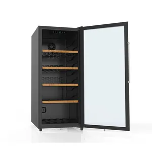 冷蔵庫クーラー102ボトルカスタム木製棚ワイン高品質卸売