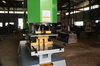 Máquina Combinada de Punzonado y Corte Hidráulica Verde Q35Y-30 de la Marca CNCColgar, Certificada por la CE, con Soporte Postventa