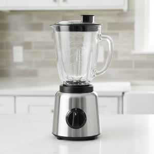 Juego de Licuadoras Eléctricas A60 de Acero Inoxidable, 6 Vasos Transparentes de 1250 ml con Tapa de Plástico ABS para Uso Doméstico - Product Image 2