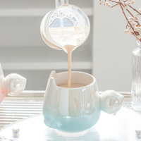 Vente flash : Tasse à eau en céramique artistique et mignonne, souvenir de bureau créatif, tasse à café en céramique simple, tasse à café en céramique personnalisée
