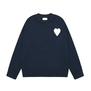 Men's Love Heart Embroidery Custom <strong>Knitted</strong> Pullover <strong>Sweaters</strong> High Quality Luxury Crew Neck Knitwear <strong>Sweater</strong> - Product Image 3