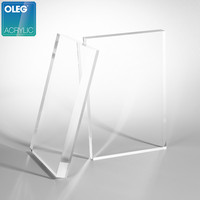 OLEG 100% Matériau vierge 2mm 3mm 5mm 6mm Panneau transparent en plexiglas PMMA Feuille de plastique en verre acrylique coulé en gros