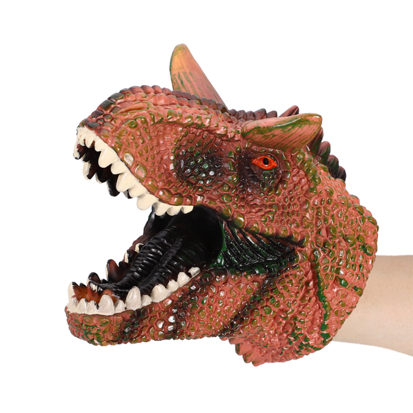 Реалистичный динозавр, марионетка, детские игрушки динозавров, Нетоксичная мягкая резина для детей