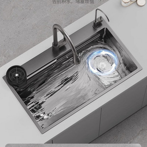 SUS304 Stainless Steel <b>Kitchen</b> <b>Sink</b> Single Bowl Undermount Rectangular Minimalist Design - Product Image 3
