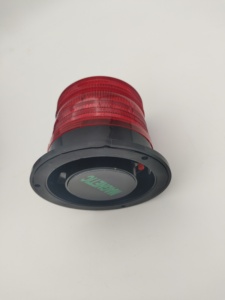Luce di Segnalazione Solare <span class=keywords><strong>a</strong></span> LED Lampeggiante con Base Magnetica, Lampada Stroboscopica di Emergenza per Auto - Product Image 1
