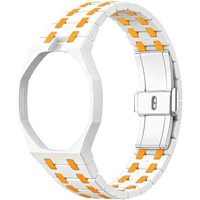 Biokeramisches Edelstahl-Uhrenarmband für Smartwatches - Wasserdichter Verstellbarer Riemen im Modischen Design