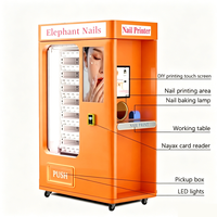 Distributeur Automatique de Nail Art 3D avec Écran Tactile 21 Pouces, Surveillance à Distance, Kiosque de Beauté et Cosmétiques en Libre-Service 1000-1500