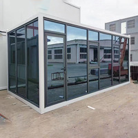 Maison conteneur à bas prix avec salle de bain et cuisine, maison préfabriquée de 40 pieds, 3 chambres et salon