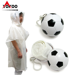 Poncho impermeable desechable para fútbol, para niños y adultos, para viajes al aire libre, material PE, uso individual. - Product Image 2