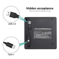 Graveur DVD externe Portable USB 3.0 et Port type-c, Compatible Linux, lecteur iMacDisc pour ordinateur Portable