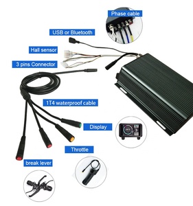 Contrôleur programmable pour moto 3000W 48V 60V 80A Sabvoton, kit 72V avec écran LCD Ncyclebike NC3000 - Product Image 3