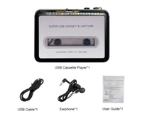 Lecteur de cassette USB portable, convertisseur de cassette USB en MP3, capture d'audio, lecteur de musique, enregistreur de cassette