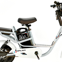 Vélo électrique 48V 12Ah avec batterie au plomb-acide, 350W, 16 pouces, vitesse maximale de 50 km/h, scooter à deux roues avec pédales et panier