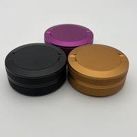 Boîte à snus haute en métal avec côtés moletés, design double couche et couleur personnalisée