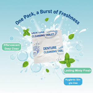 Vente en gros OEM Double Action Effervescent Nettoyant Prothèse Dentaire <span class=keywords><strong>Anti</strong></span>-tache Menthe - Product Image 6