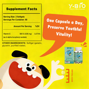 <span class=keywords><strong>Vitamin</strong></span> <span class=keywords><strong>E</strong></span> 400IU D-Alpha Tocopherol Berbasis Tumbuhan Label Bersih Kapsul Lunak untuk Dewasa Mendukung Imunitas Tanpa Bahan Tambahan Buatan Vegan - Product Image 5