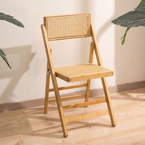 Silla <span class=keywords><strong>de</strong></span> Comedor Plegable <span class=keywords><strong>de</strong></span> Ratán y Madera, Moderna, Impermeable, <span class=keywords><strong>de</strong></span> Alta Calidad, para Uso en el Hogar y Restaurantes, ZN 568 - Product Image 1