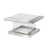 Bouchon de cheminée personnalisé en usine de 8 pouces avec capots de cheminée à écran Capuchon de pluie pour tuyau de grippe de 6 pouces
