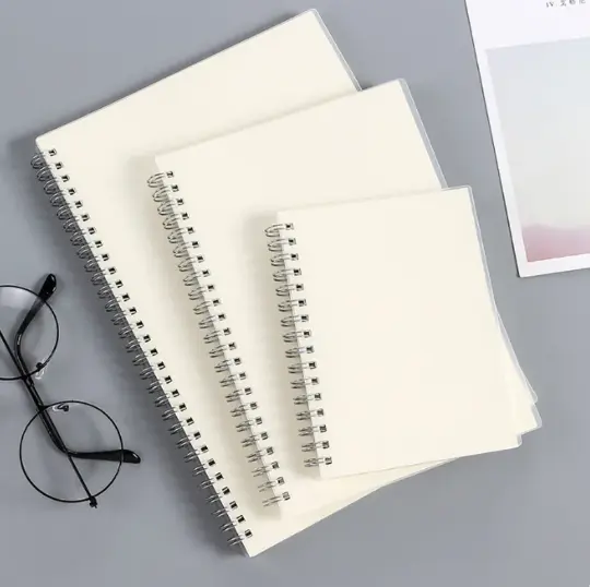 NOVA A5 A6 B5 espiral livro bobina Notebook To-Do Forrado DOT Em Branco Grade Papel Jornal Diário Sketchbook Para Material Escolar Papelaria
