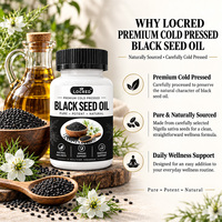 Gélules d'huile de nigelle noire personnalisables (60 unités) – Soutien antioxydant, supplément énergétique à base de plantes – Fabricant en marque blanche