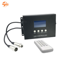 Control Remoto Inalámbrico DMX512 de 408W con 8 Canales |   Programable para Tiras LED RGB y Luces Pixel
