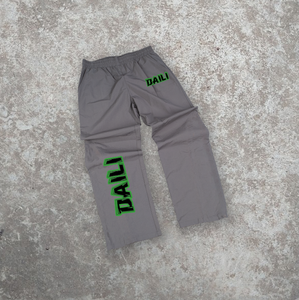 Casual Mid Baggy suelta pierna ancha francés Terry Jogger pierna recta de gran tamaño pantalones de chándal personalizados hombres Unisex 100% algodón XL - Product Image 2