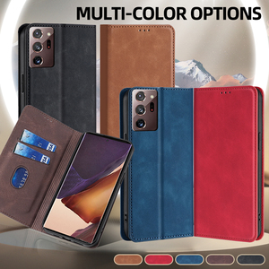 คุณภาพสูงหนังสําหรับSamsungหมายเหตุ 20 Ultraหมายเหตุ 10 <span class=keywords><strong>9</strong></span> 8 ช่องเสียบการ์ดกระเป๋าสตางค์แม่เหล็กFlipสําหรับหมายเหตุ 20 - Product Image 6