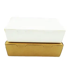 Takeaway 2 Division/Compartment Paper Box Disposable Lunch Box