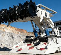 JIDDA ML520A, ponceuse continue robuste pour l'extraction de charbon en roche dure, coupeuse souterraine de 90 tonnes, moteur 415V 795kW, système de dépoussiérage