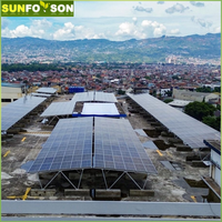 Structure de montage solaire en aluminium pour abri de voiture Cadre de support PV étanche pour abri de parking