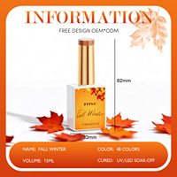 JTING Fournitures pour ongles Nouvelle collection saisonnière automne-hiver 48 couleurs de vernis gel en coffret OEM Marque privée Vernis à ongles gel