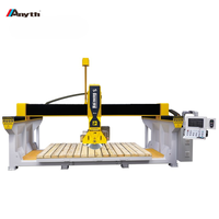 Anyth Manufacture Machine de découpe de pierre Fraiseuse de profilage pour marbre granit Quartz Monobloc CNC Scie à pont 5 axes