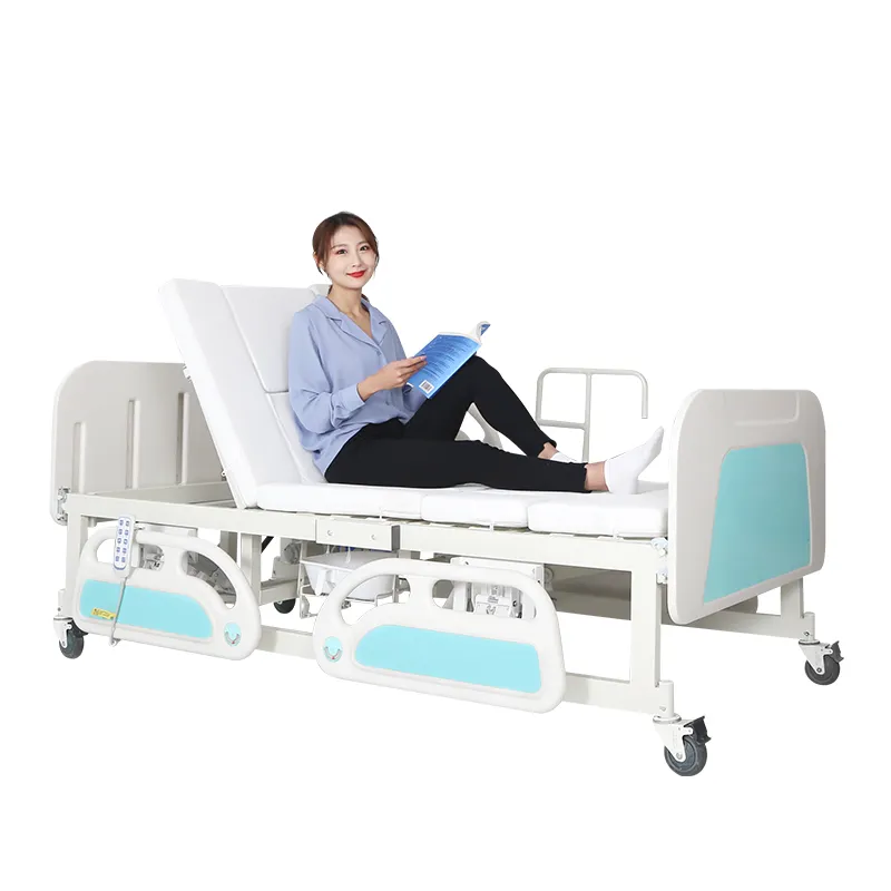 Ensanchador eléctrico de cama de hospital con motor jiecang, 5 funciones, herapy