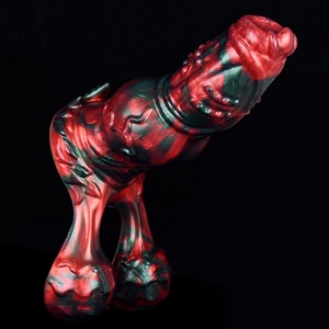 Dildo para Perros NNSX con Testículos Grandes, Pene Artificial de Animal para Estimulación Vaginal, Clítoris y Punto G, Juguetes Sexuales para Mujeres - Product Image 5