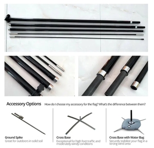 Nhà máy chuyên nghiệp Cung cấp quảng cáo ngoài trời trang trí polyester lông Teardrop bãi biển cờ - Product Image 5