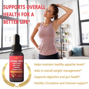 Suplemento Líquido de Pimienta de Cayena con Espino Blanco, Remolacha, Cúrcuma y Vitaminas K2+D3 de Marca Privada OEM para la Salud Inmunológica - Product Image 3