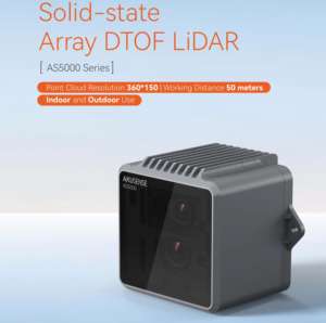 AS5000 kapalı açık hava sensörü 50M çalışma mesafesi dayanıklı güçlü ışık 100KLux rüzgar yağmur sis katı hal DTOF LiDAR sensörü - Product Image 2