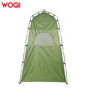 เต็นท์อาบน้ำ WOQI ขนาด 120x120x195 ซม. กันน้ำ เต็นท์เปลี่ยนเสื้อผ้าแบบพกพาสำหรับใช้งานกลางแจ้ง พร้อมเสา สมอบก เชือก สีเขียวทหาร - Product Image 2