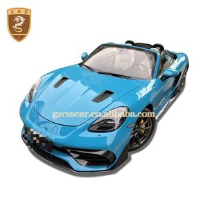 Kit de Carrocería para Porsche <span class=keywords><strong>718</strong></span> Cayman <span class=keywords><strong>Boxster</strong></span> al Estilo GT2RS, Incluye Lip Delantero, Capó, Faldones Laterales y Difusor Trasero - Product Image 4