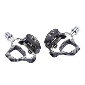 Pedales Ligeros de Fibra de Carbono con Calas de Bloqueo Compatibles con <span class=keywords><strong>SPD</strong></span> para Bicicleta de Carretera y Equipo para <span class=keywords><strong>MTB</strong></span> y Ciclismo - Product Image 3