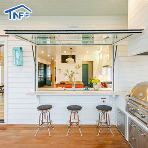 현대식 상업용 알루미늄 어닝 창문 방수 단열 접이식 가스 스트럿 어닝 주방 바 창문 - Product Image 3