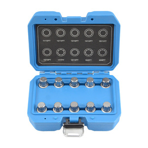 Juego de 10 Herramientas Xctool para Quitar Tuercas de Rueda, con Enchufe de Impacto de 1/2 Pulgada, para Reparación de Automóviles - Product Image 1