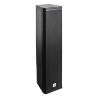 Sistema de altavoces activos de 100W/89dB Subwoofer de 4/8 pulgadas Impedancia de 8Ω con altavoz de columna alimentado por carcasa de metal para sistema de sonido PA