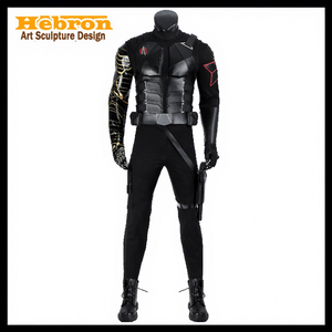 Costume de cosplay complet personnalisable de Winter Soldier de Marvel en cuir PU, denim et toile pour hommes # 39;s Personnel - Product Image 1