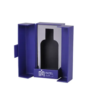 Hete Stijl Concurrerende Prijs Blauwe Verpakking Parfum Gouden Leverancier Verpakkingsdoos Voor Parfumflesjes