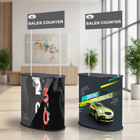 Stand de comptoir promotionnel pliable en PP de haute qualité, personnalisable, portable, réutilisable, pour salon professionnel en extérieur