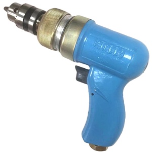 IP-1009 Industrial Pistol Drill Keyed Chuck Aerospace Pneumatic Drill 10mm Capacity 0.5 hp 3/8" Chuck Tapping and Drilling - Product Image 1